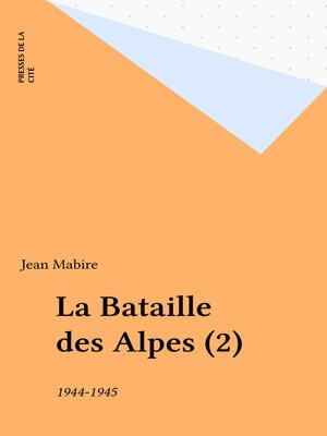 cover image of La Bataille des Alpes (2)
